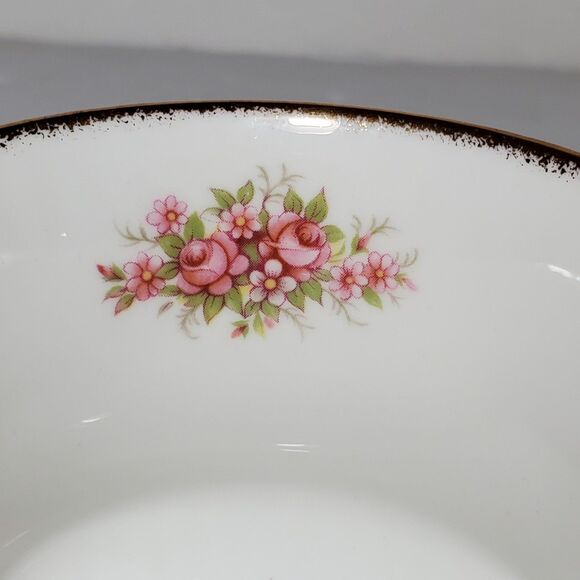 Queen's Rosina Teacup and Saucer Pink Flowers Vintage - Picture 4 of 9